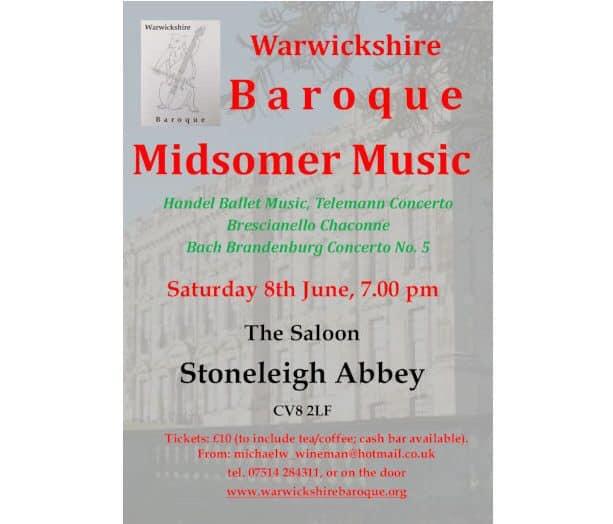 Baroque Concert at Stoneleigh Abbey 