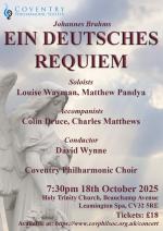 Brahms - Ein Deutsches Requiem Concert - 18th October 2025